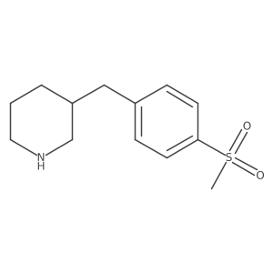 3-[(4-Methanesulfonylphenyl)methyl]piperidine Structure