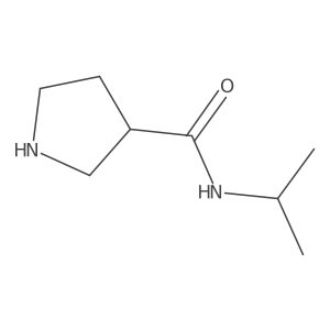 N-Isopropylpyrrolidine-3-carboxamide Structure
