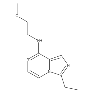 Imidazo[1,5-a]pyrazin-8-amine,3-ethyl-n-(2-methoxyethyl)- Structure