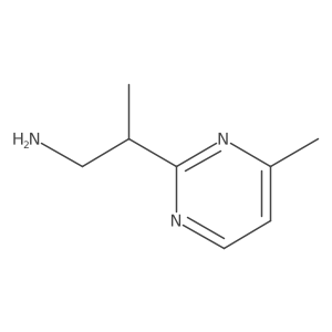 2-(4-Methylpyrimidin-2-yl)propan-1-amine Structure