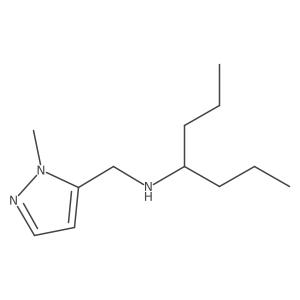 1H-Pyrazole-5-methanamine, 1-methyl-N-(1-propylbutyl)-结构式