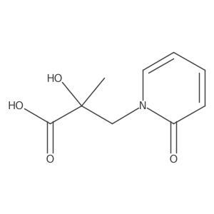 2-Hydroxy-2-methyl-3-(2-oxo-1,2-dihydropyridin-1-yl)propanoic acid Structure