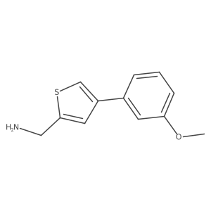 (4-(3-Methoxyphenyl)thiophen-2-yl)methanamine结构式