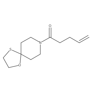 1-(1-Oxa-4-thia-8-azaspiro[4.5]decan-8-yl)pent-4-en-1-one结构式