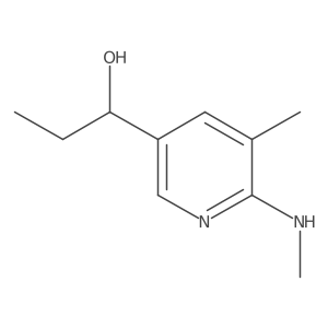 1-(5-Methyl-6-(methylamino)pyridin-3-yl)propan-1-ol结构式