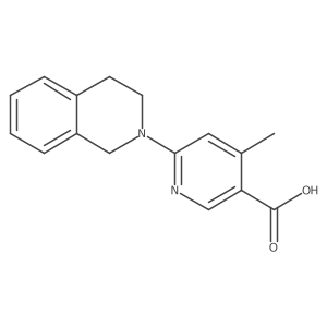 6-(3,4-Dihydroisoquinolin-2(1H)-yl)-4-methylnicotinic acid Structure