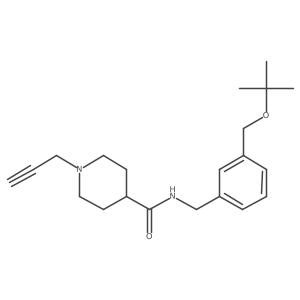 N-({3-[(tert-butoxy)methyl]phenyl}methyl)-1-(prop-2-yn-1-yl)piperidine-4-carboxamide结构式