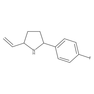 (2S,5R)-2-(4-Fluorophenyl)-5-vinylpyrrolidine Structure