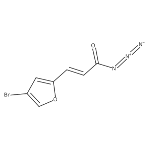 (E)-3-(4-Bromofuran-2-yl)acryloyl azide Structure