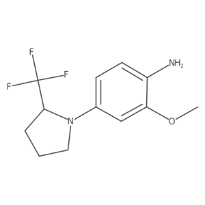 2-Methoxy-4-(2-trifluoromethyl-pyrrolidin-1-yl)-aniline结构式