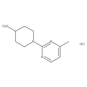1-(4-Methylpyrimidin-2-yl)piperidin-4-amine hydrochloride结构式