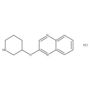 2-(Piperidin-3-yloxy)quinoxaline hydrochloride Structure