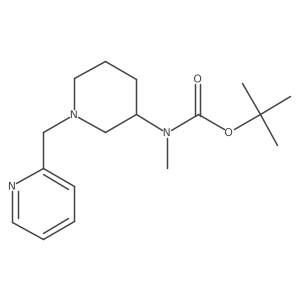 Tert-butyl methyl(1-(pyridin-2-ylmethyl)piperidin-3-yl)carbamate Structure