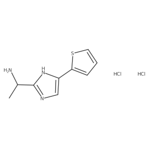 [1-[4-(2-Thienyl)-1H-imidazol-2-YL]ethyl]amine dihydrochloride Structure