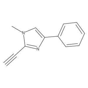 2-Ethynyl-1-methyl-4-phenylimidazole Structure