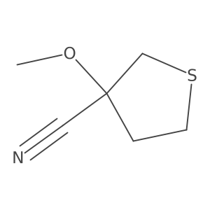3-Methoxythiolane-3-carbonitrile Structure