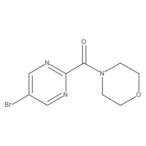 (5-Bromopyrimidin-2-yl)(morpholino)methanone Structure