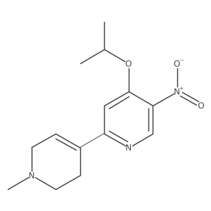 1'-Methyl-5-nitro-4-(propan-2-yloxy)-1',2',3',6'-tetrahydro-2,4'-bipyridine Structure
