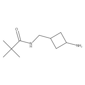 N-[(3-aminocyclobutyl)methyl]-2,2-dimethylpropanamide结构式