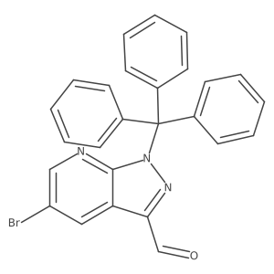 5-bromo-1-trityl-1H-pyrazolo[3,4-b]pyridine-3-carbaldehyde结构式