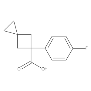 5-(4-Fluorophenyl)spiro[2.3]hexane-5-carboxylic acid Structure