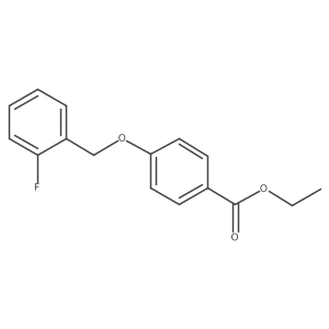Ethyl 4-((2-fluorobenzyl)oxy)benzoate结构式