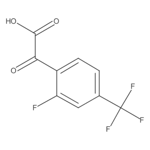 2-[2-Fluoro-4-(trifluoromethyl)phenyl]-2-oxoacetic acid Structure