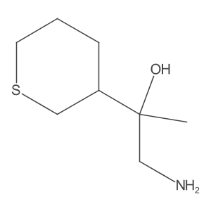 1-Amino-2-(thian-3-yl)propan-2-ol Structure
