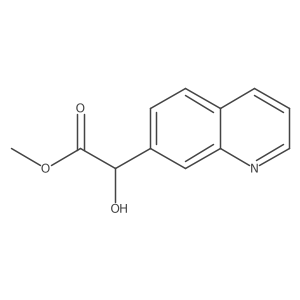 Methyl 2-hydroxy-2-(quinolin-7-yl)acetate Structure