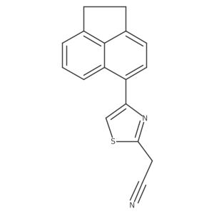2-Thiazoleacetonitrile, 4-(1,2-dihydro-5-acenaphthylenyl)- Structure