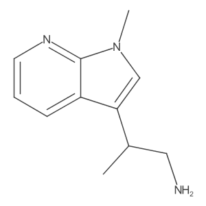2-{1-methyl-1H-pyrrolo[2,3-b]pyridin-3-yl}propan-1-amine Structure