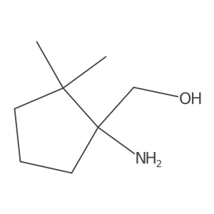 (1-Amino-2,2-dimethylcyclopentyl)methanol结构式