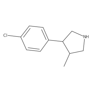 3-(4-Chlorophenyl)-4-methylpyrrolidine结构式