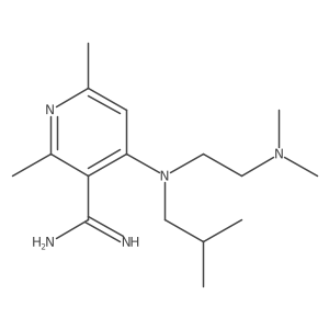 3-Pyridinecarboximidamide, 4-[[2-(dimethylamino)ethyl](2-methylpropyl)amino]-2,6-dimethyl-结构式