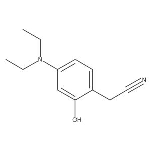 2-[4-(Diethylamino)-2-hydroxyphenyl]acetonitrile Structure