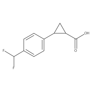 2-[4-(Difluoromethyl)phenyl]cyclopropane-1-carboxylic acid Structure
