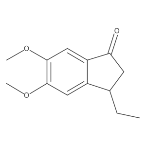 3-Ethyl-5,6-dimethoxy-2,3-dihydro-1H-inden-1-one Structure