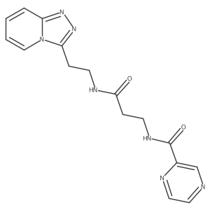 N-{3-oxo-3-[(2-[1,2,4]triazolo[4,3-a]pyridin-3-ylethyl)amino]propyl}-2-pyrazinecarboxamide Structure