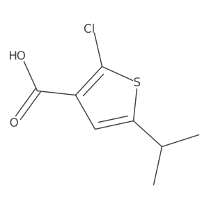2-chloro-5-isopropyl-thiophene-3-carboxylic acid Structure