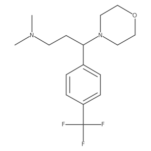 N,N-Dimethyl-I(3)-[4-(trifluoromethyl)phenyl]-4-morpholinepropanamine Structure