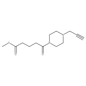 Methyl 5-oxo-5-(4-prop-2-ynylpiperazin-1-yl)pentanoate Structure