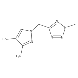 4-bromo-1-[(2-methyl-2H-1,2,3,4-tetrazol-5-yl)methyl]-1H-pyrazol-3-amine Structure