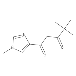 4,4-dimethyl-1-(1-methyl-1H-imidazol-4-yl)pentane-1,3-dione Structure