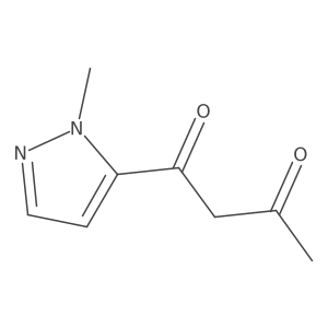 1-(1-Methyl-1H-pyrazol-5-yl)butane-1,3-dione结构式