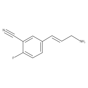 5-(3-Aminoprop-1-en-1-yl)-2-fluorobenzonitrile Structure