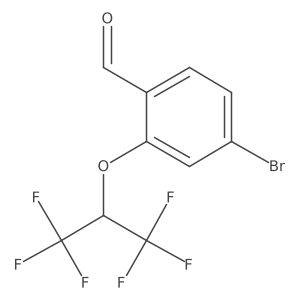 4-Bromo-2-(1,1,1,3,3,3-hexafluoropropan-2-yloxy)benzaldehyde Structure