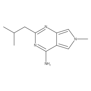 2-Isobutyl-6-methyl-6H-pyrrolo[3,4-d]pyrimidin-4-amine结构式