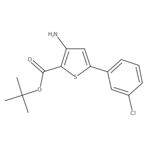 Tert-butyl 3-amino-5-(3-chlorophenyl)thiophene-2-carboxylate Structure