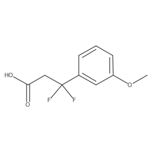 3,3-Difluoro-3-(3-methoxyphenyl)propanoic acid结构式