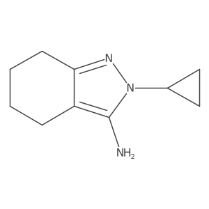 2-cyclopropyl-4,5,6,7-tetrahydro-2H-indazol-3-amine Structure